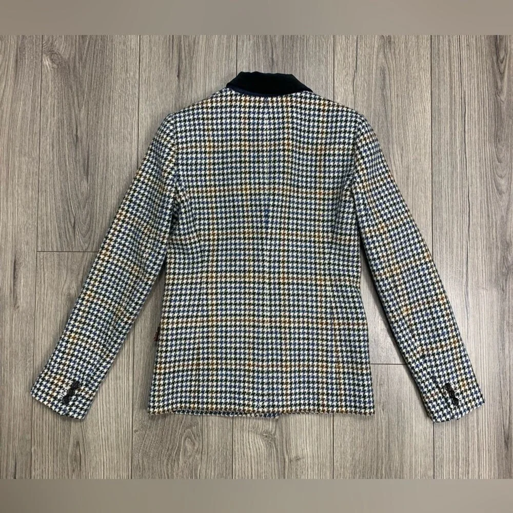 NEW‎ J.CREW WOOL DOVER BLAZER IN HOUNDSTOOTH Sz 00 NWOT